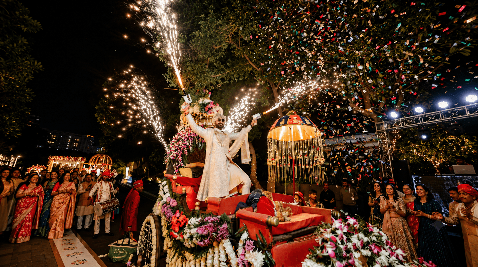 Baraat procession in Bavla